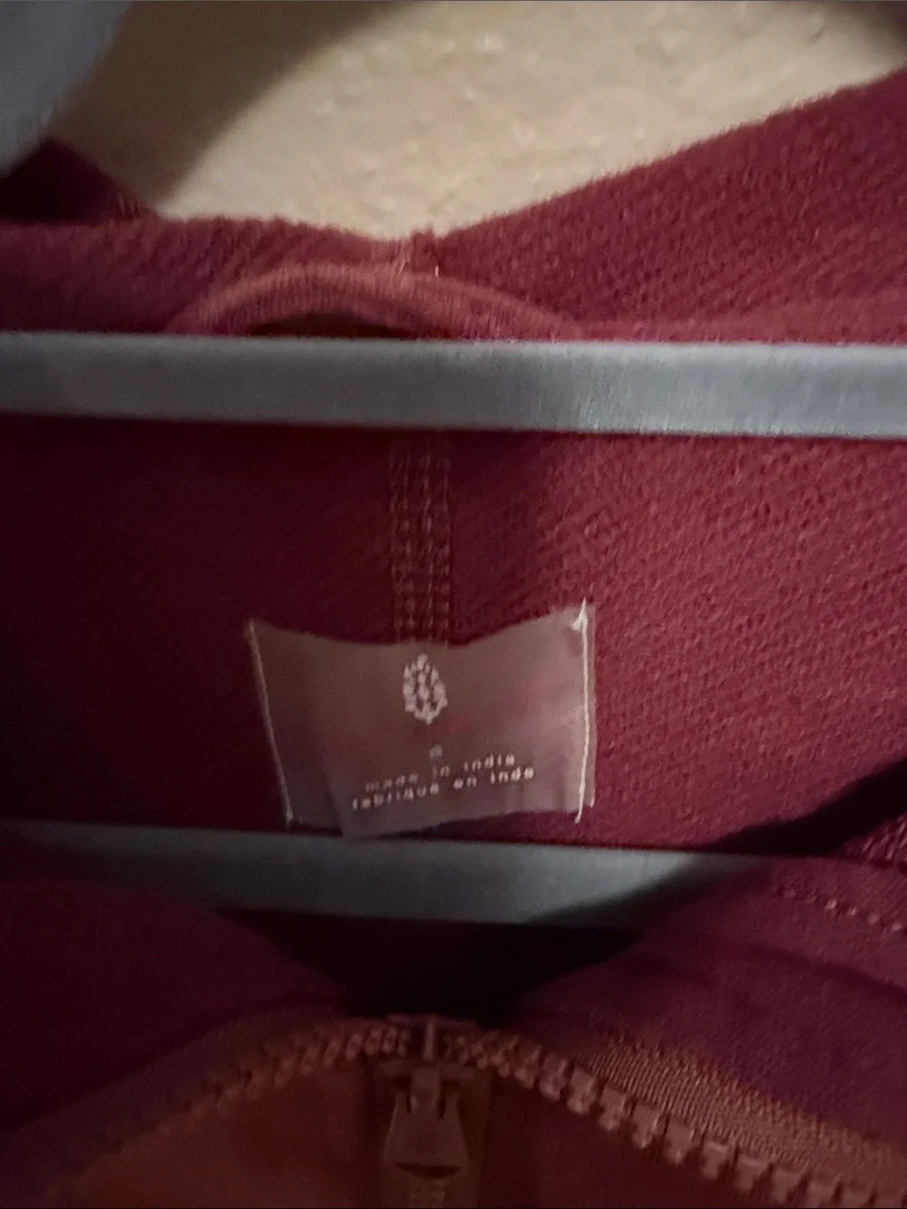 FP Movement by Free People Faded Burgundy Zip Hoodie - Picture 2 of 4
